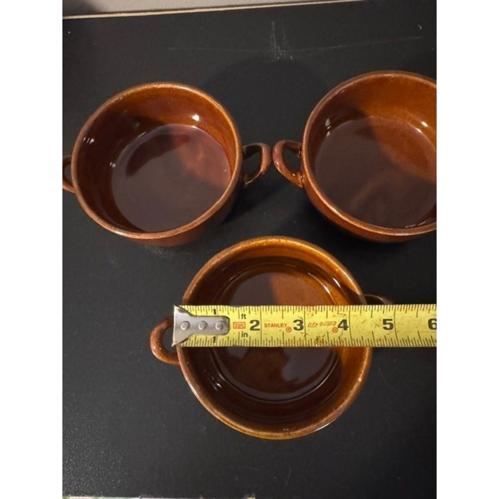 Boston Warehouse Crock Brown Glaze Vintage 1993. Excellent Condition. Set Of 3. - Picture 5 of 9
